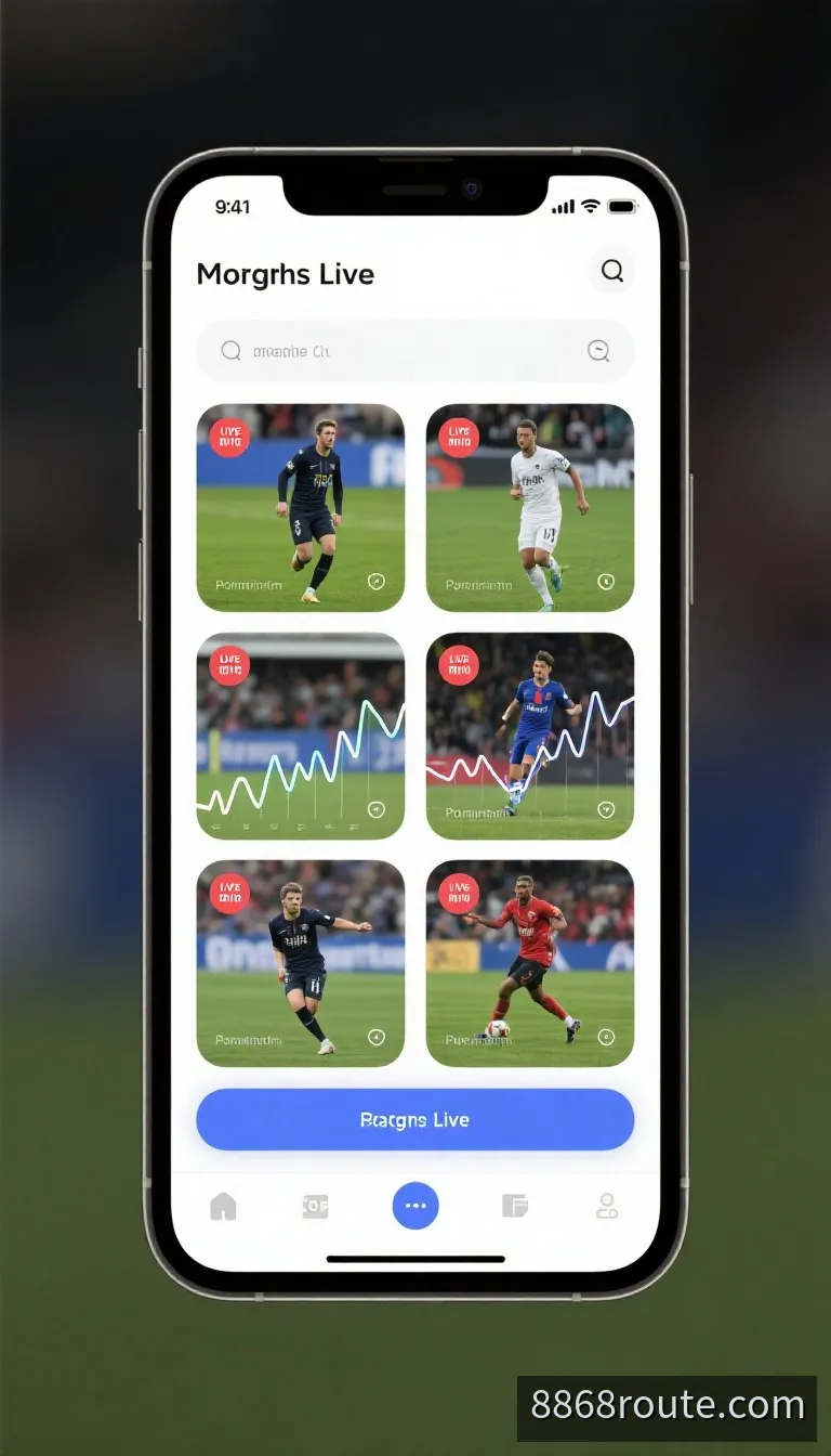 8868体育App v6.8.5客户端界面与高清赛事直播预览